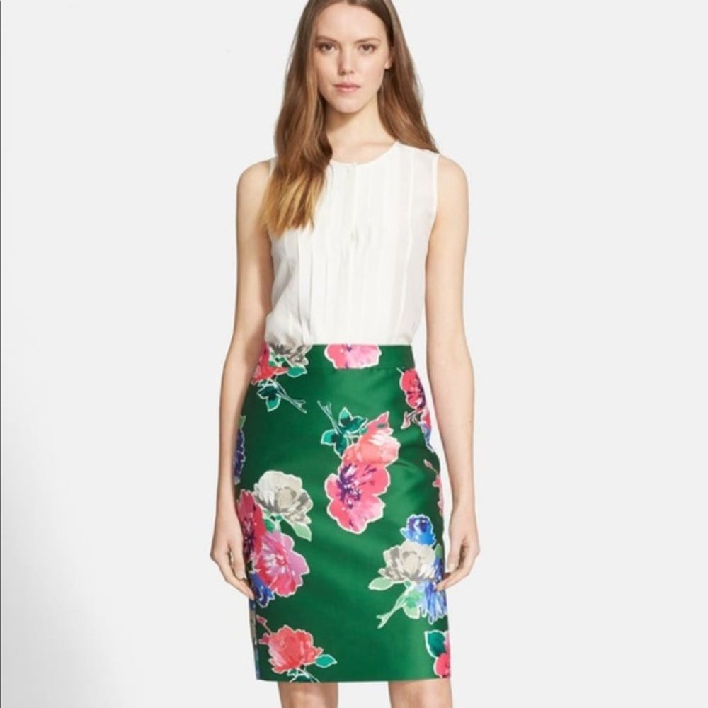 Kate Spade sz 4 floral pencil skirt